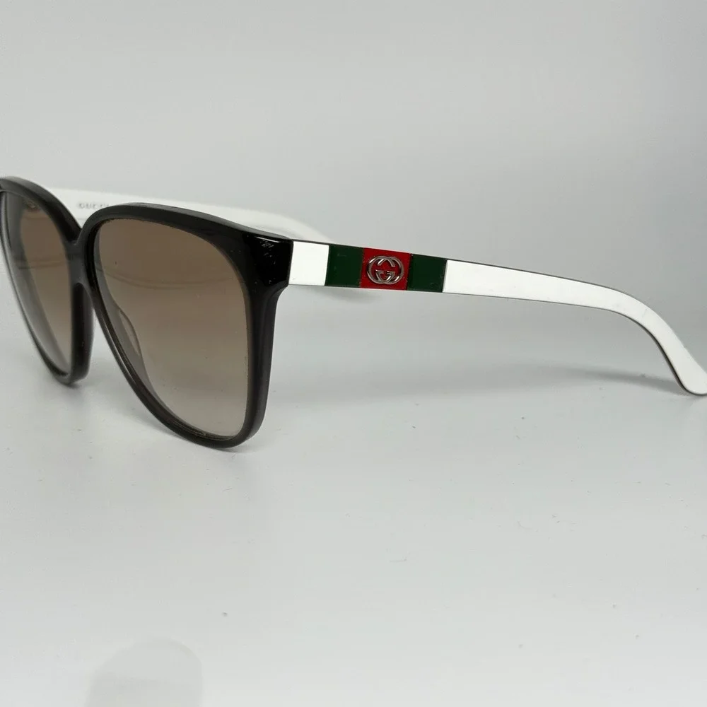 Gucci GG 3539/S 5FB81 Sunglasses‎ Black White Web Stripe 62-11-135 Made in Italy